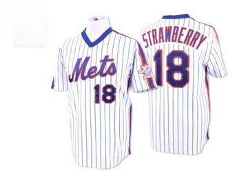 Men's Darryl Strawberry New York Mets Coop Player Replica Jersey