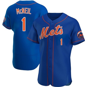 Jeff McNeil #6 - Game Used Blue Alt. Road Jersey with Seaver Patch