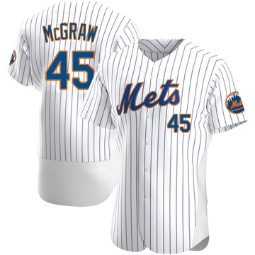 Men's New York Mets #45 Tug McGraw Grey Road Flex Base Authentic Collection  Baseball Jersey