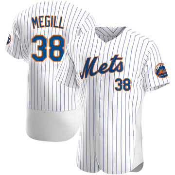 Tylor Megill #38 - Team Issued White Pinstripe Jersey - 2022 Season