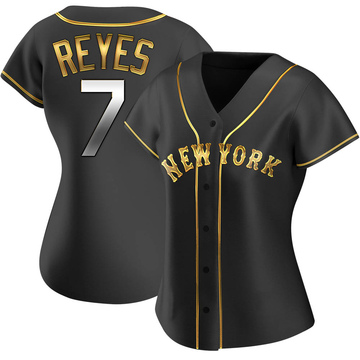 Jose Reyes Autographed NY Mets Black CUSTOM Jersey (JSA) — Coach's