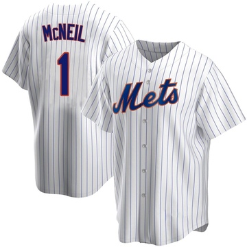 Autographed New York Mets Jeff McNeil Fanatics Authentic White #1 Nike  Replica Jersey