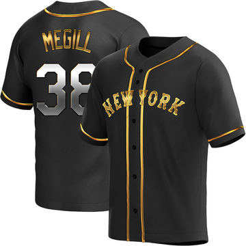 Tylor Megill #38 Mets 2023 Season Printed Baseball Jersey Gray